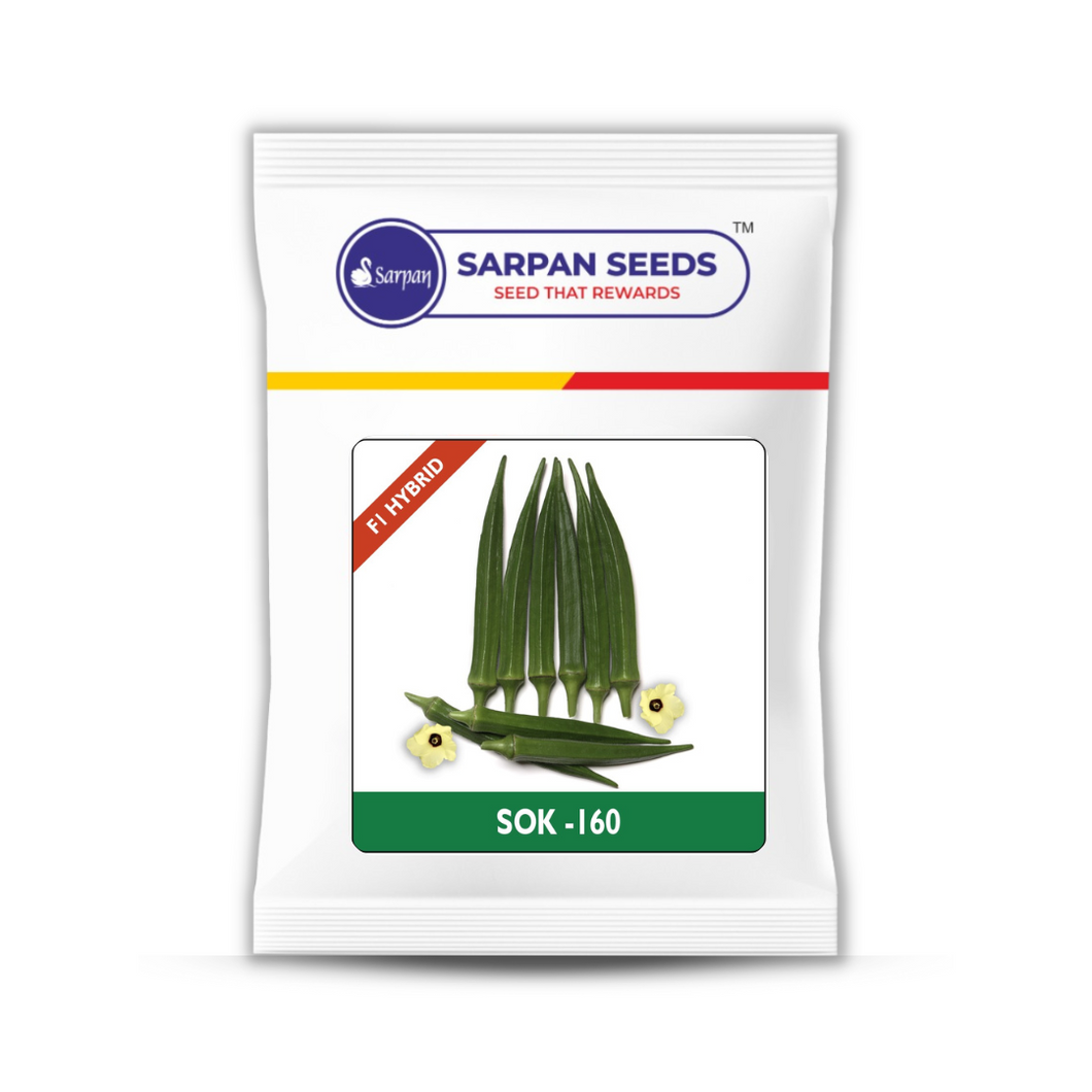 SOK-160 (f1 Hybrid) Bhendi Seeds