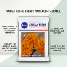 Load image into Gallery viewer, Sarpan Hybrid French Marigold-15 Orange
