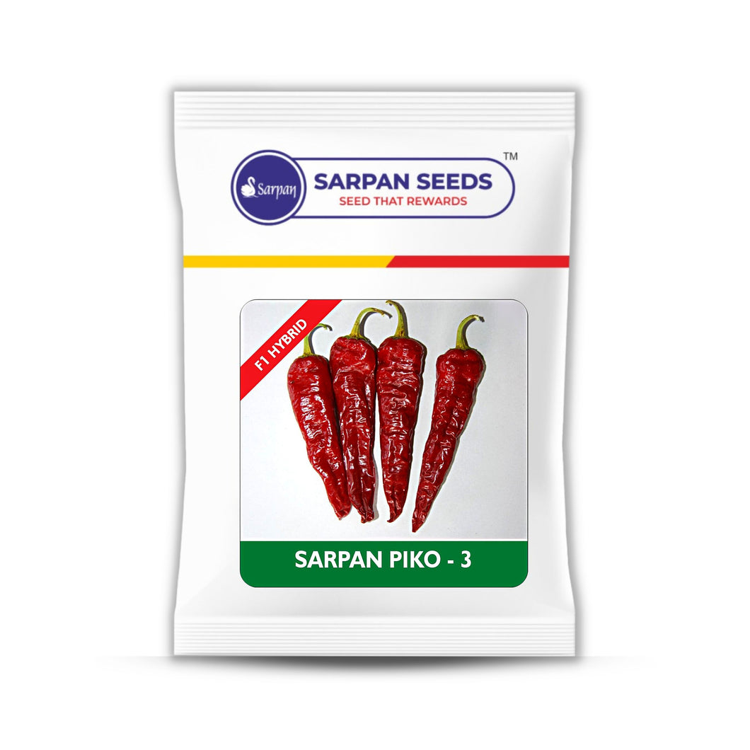 Sarpan Piko-3 Chilli Seeds | Red Mirchi Ke Beej